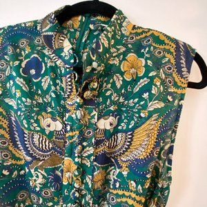 Zimmerman Edie peacock-print cotton dress